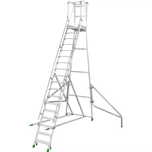 Escalier roulant aluminium pour un picking facile et sans risque